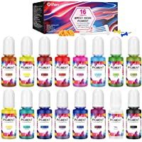 Tinte de resina epoxi gifort- 16 colores para principiantes- pigmento de resina epoxi líquida de 10 ml por botella…